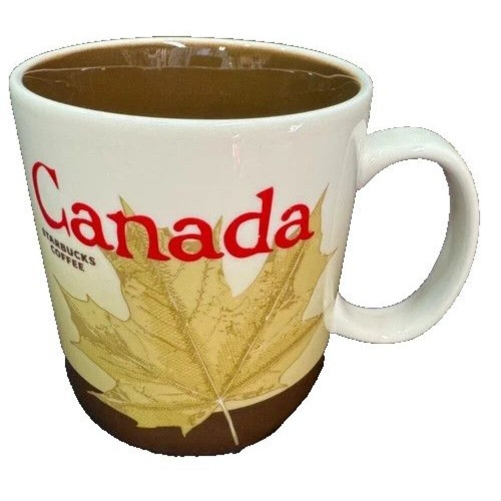 Starbucks Canada Global Icon Collection 2012 Coffee Mug Cup Maple Leaf Preowned